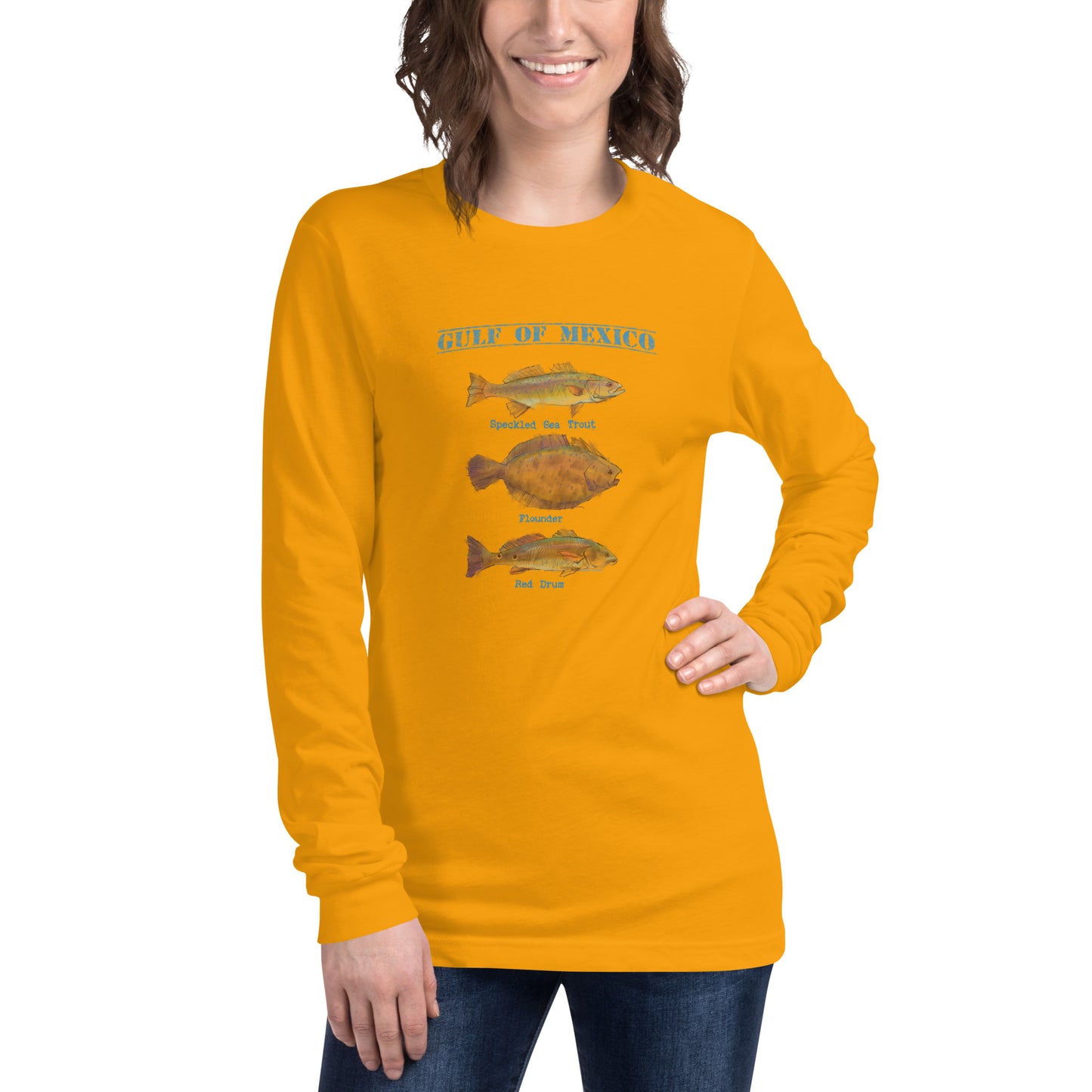 Gulf of Mexico - Game Fish - Unisex Long Sleeve Tee