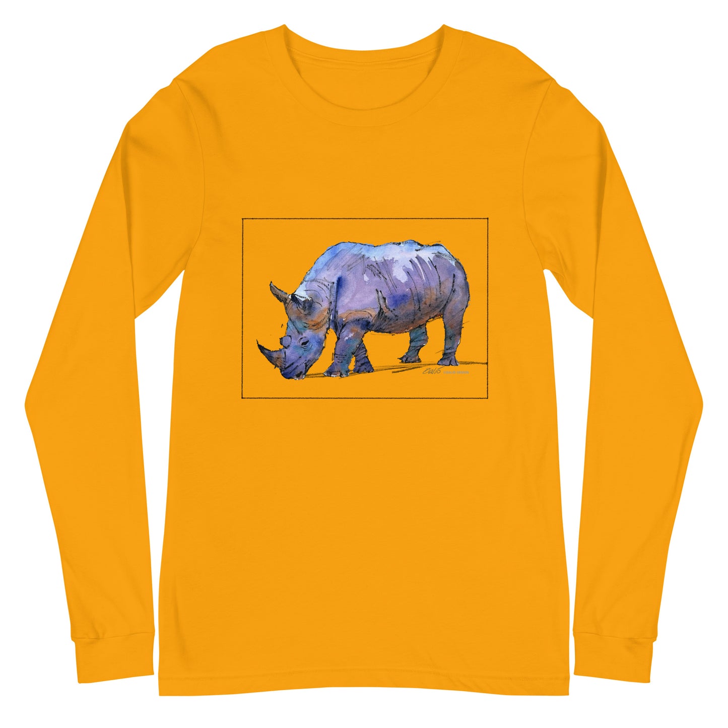 Southern White Rhino - Unisex Long Sleeve Tee