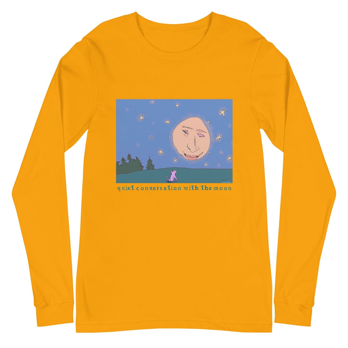Quiet Conversation With the Moon - Unisex Long Sleeve Tee