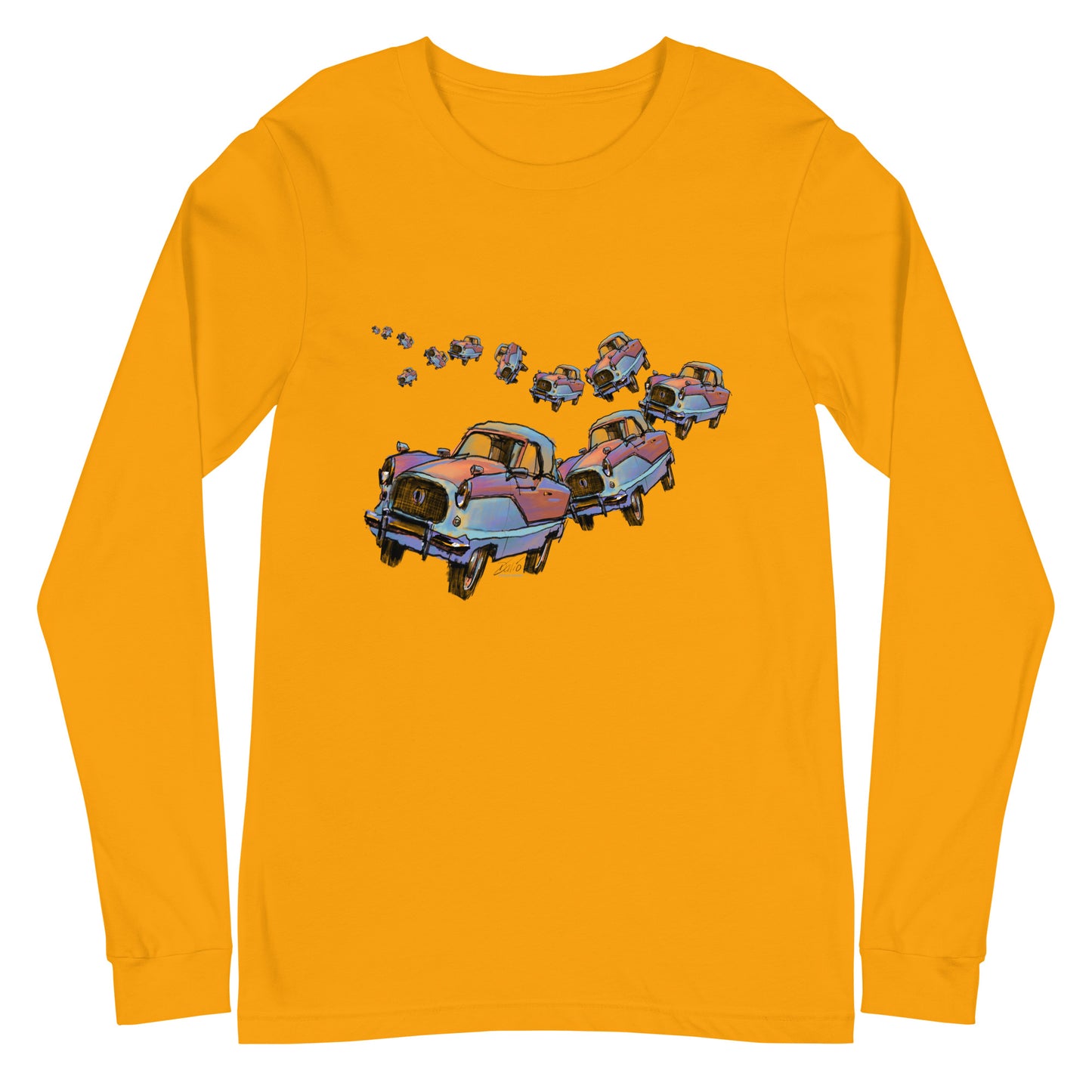 Metropolitan Car Parade - no text - Unisex Long Sleeve Tee