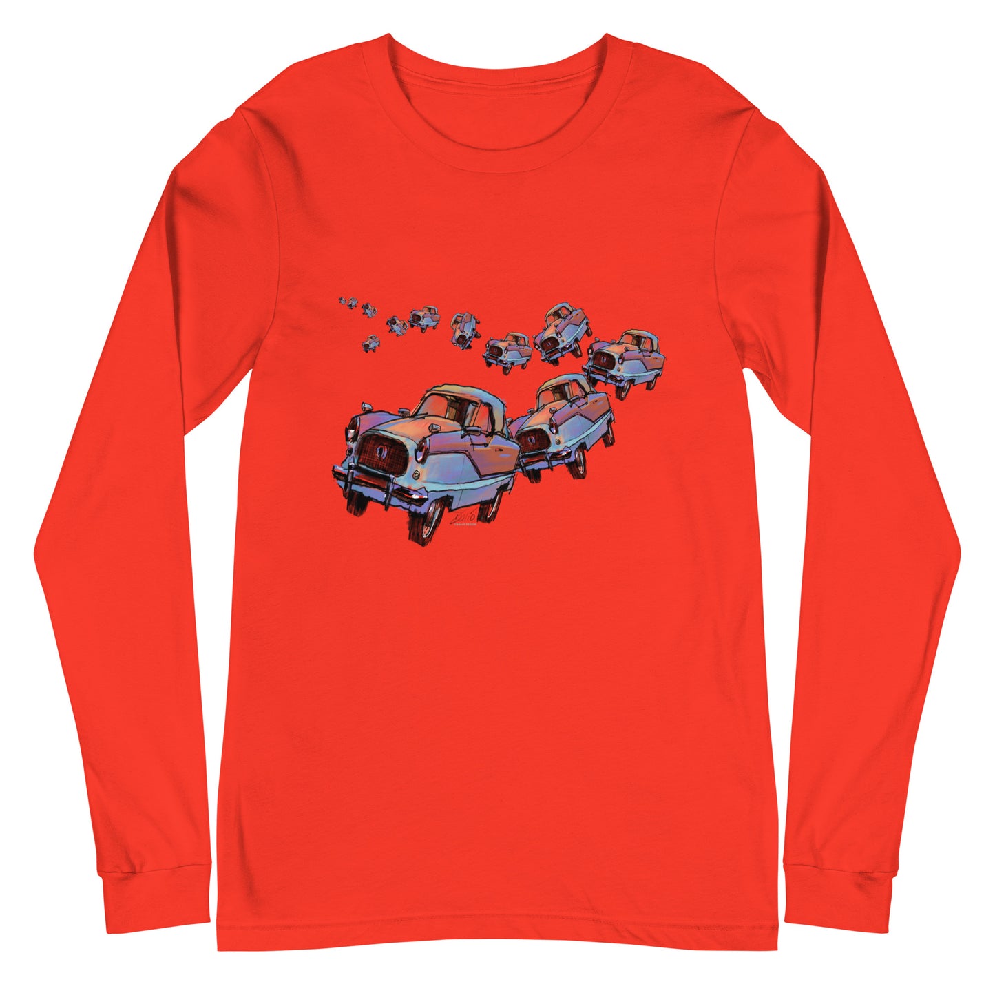 Metropolitan Car Parade - no text - Unisex Long Sleeve Tee