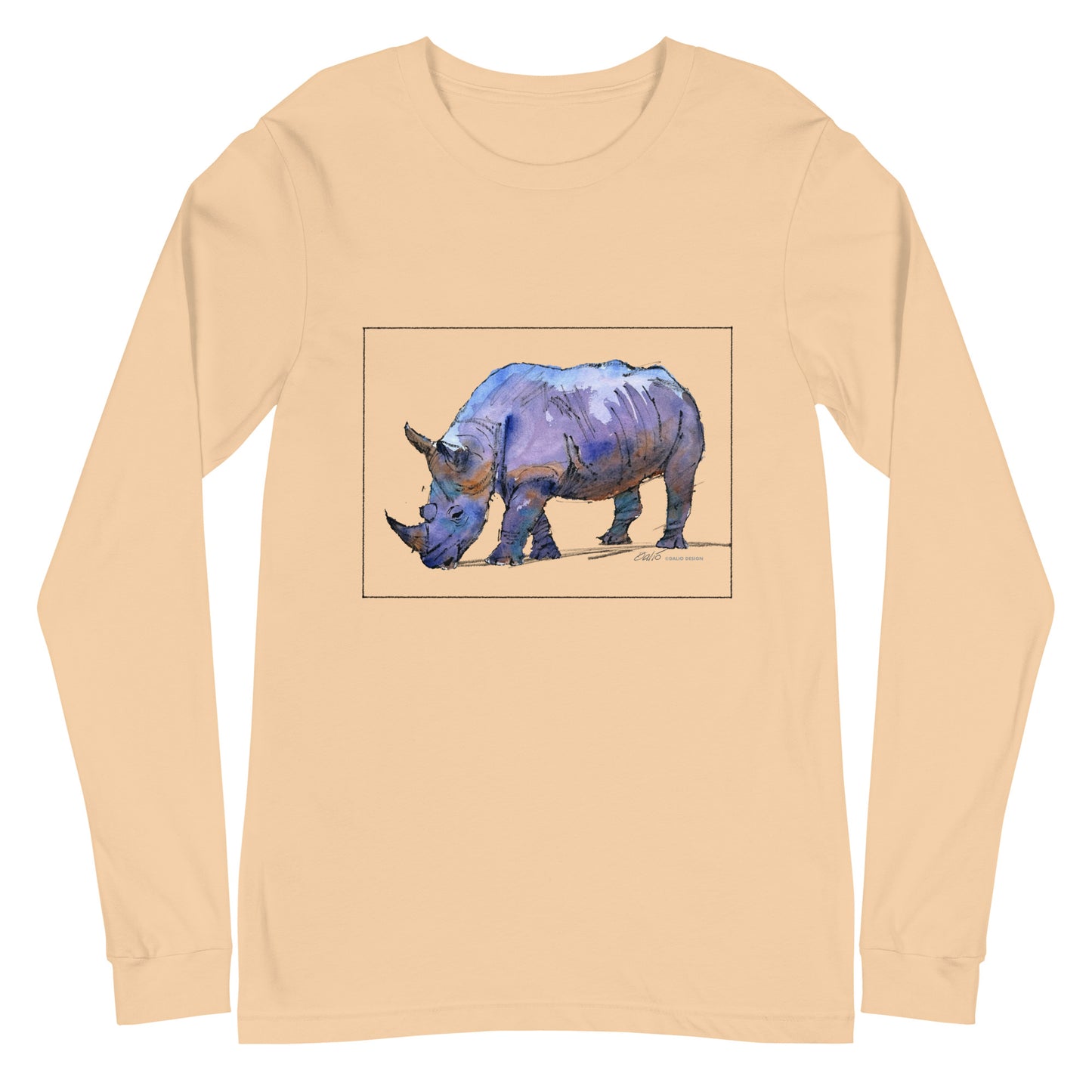 Southern White Rhino - Unisex Long Sleeve Tee