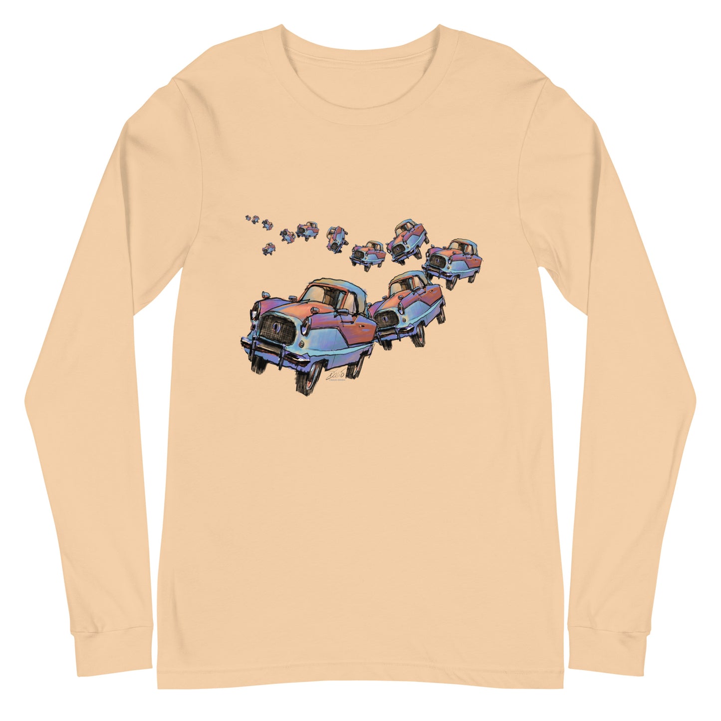 Metropolitan Car Parade - no text - Unisex Long Sleeve Tee