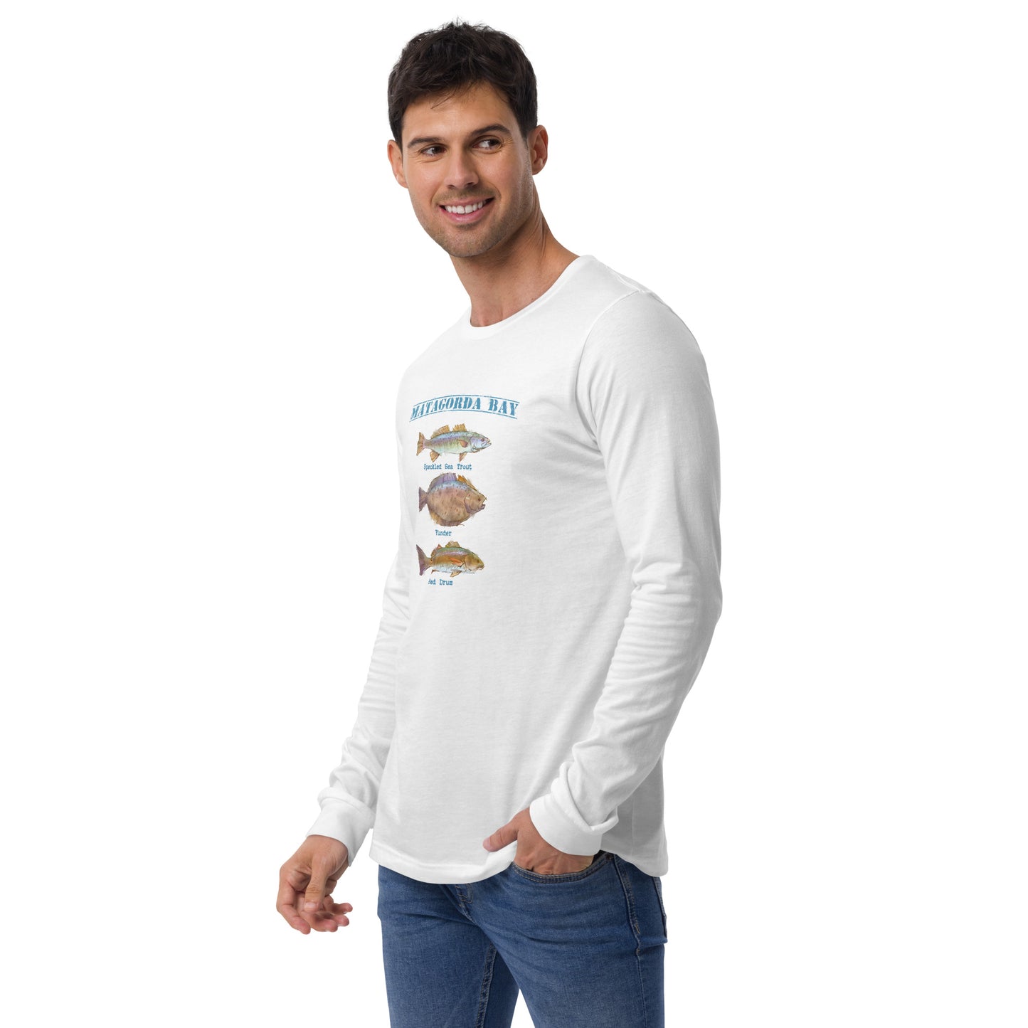 Matagorda Bay - Game Fish - Unisex Long Sleeve Tee