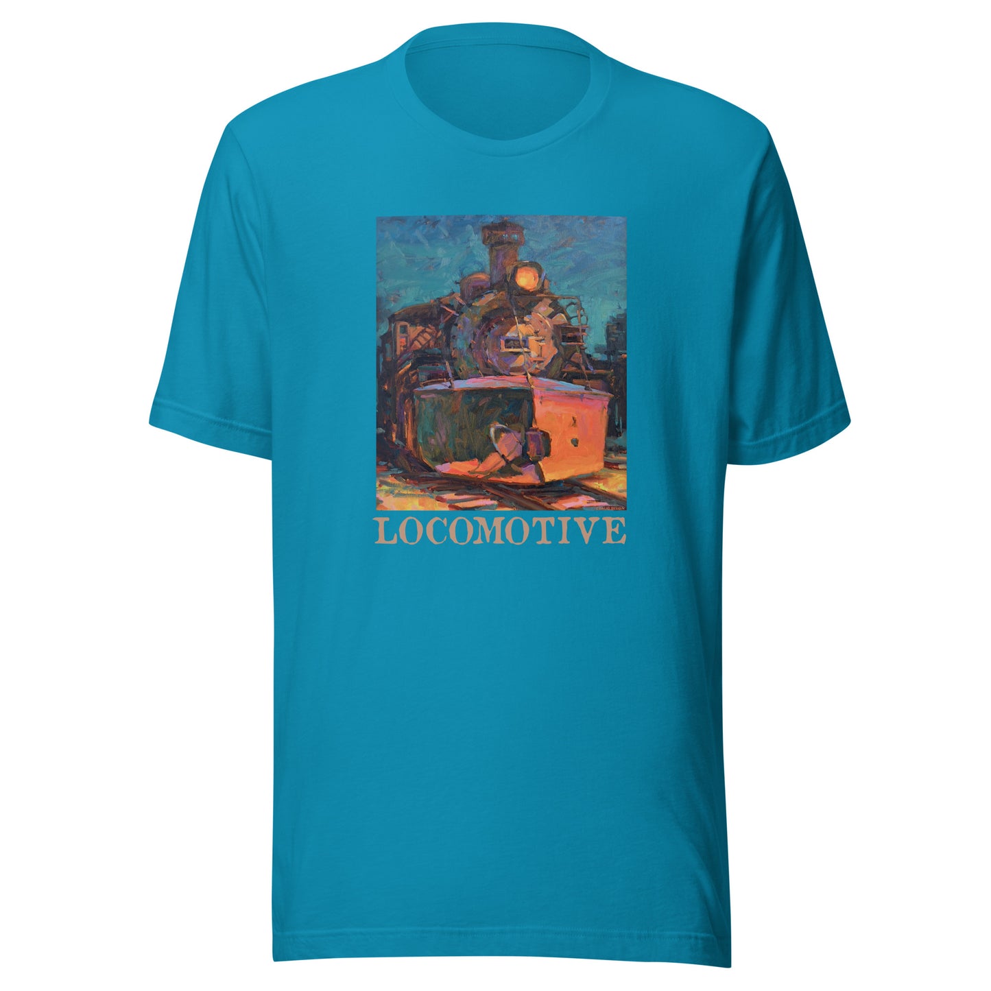 Cumbres Toltec Locomotive - text - Unisex t-shirt