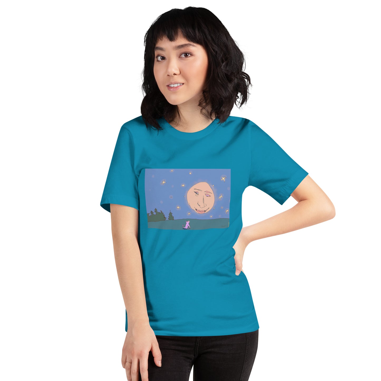 Quiet Conversation with the Moon - Unisex t-shirt