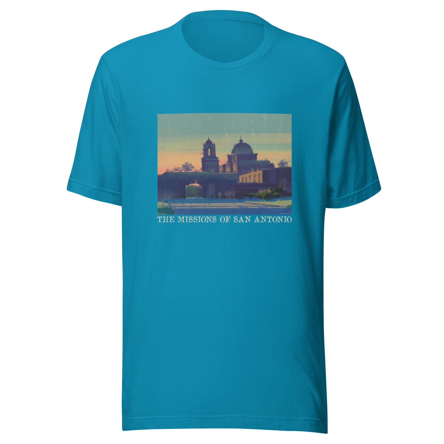 Missions of San Antonio - Light Font - Unisex t-shirt