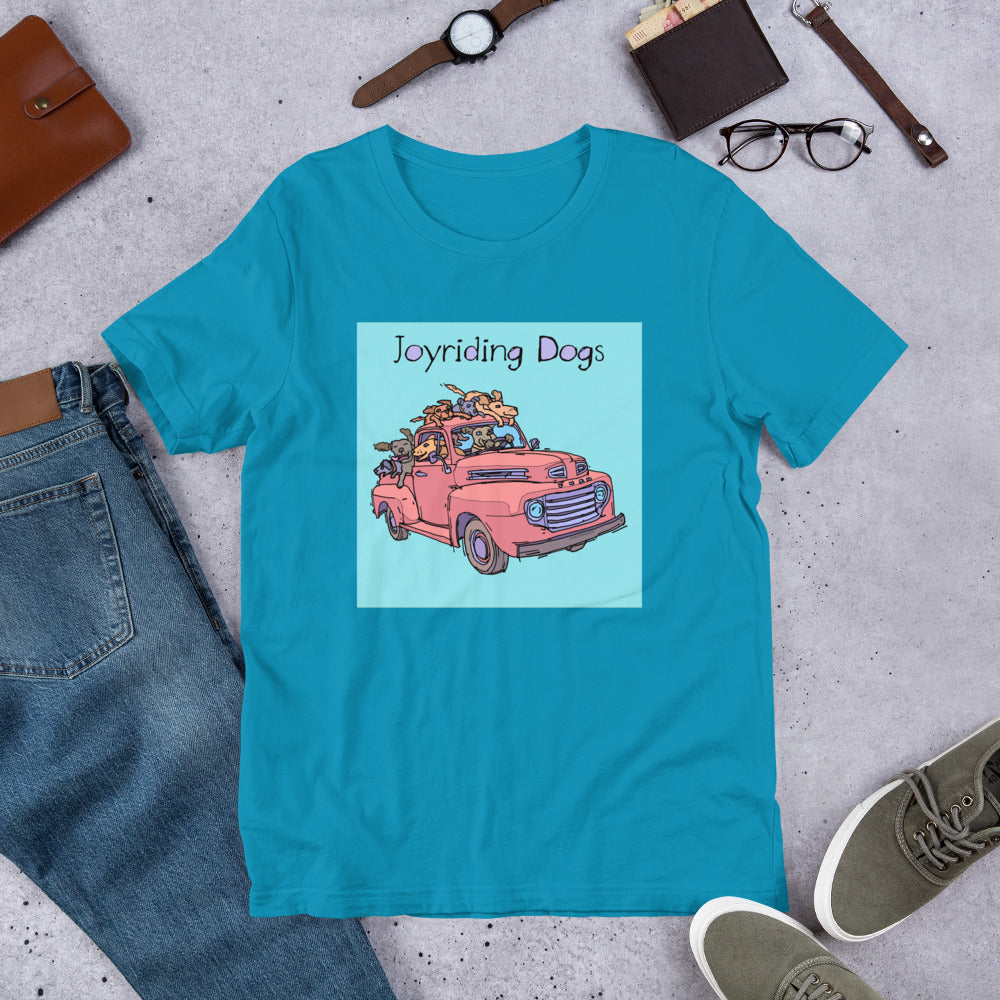 Joyriding Dogs - Red Pickup - Unisex t-shirt