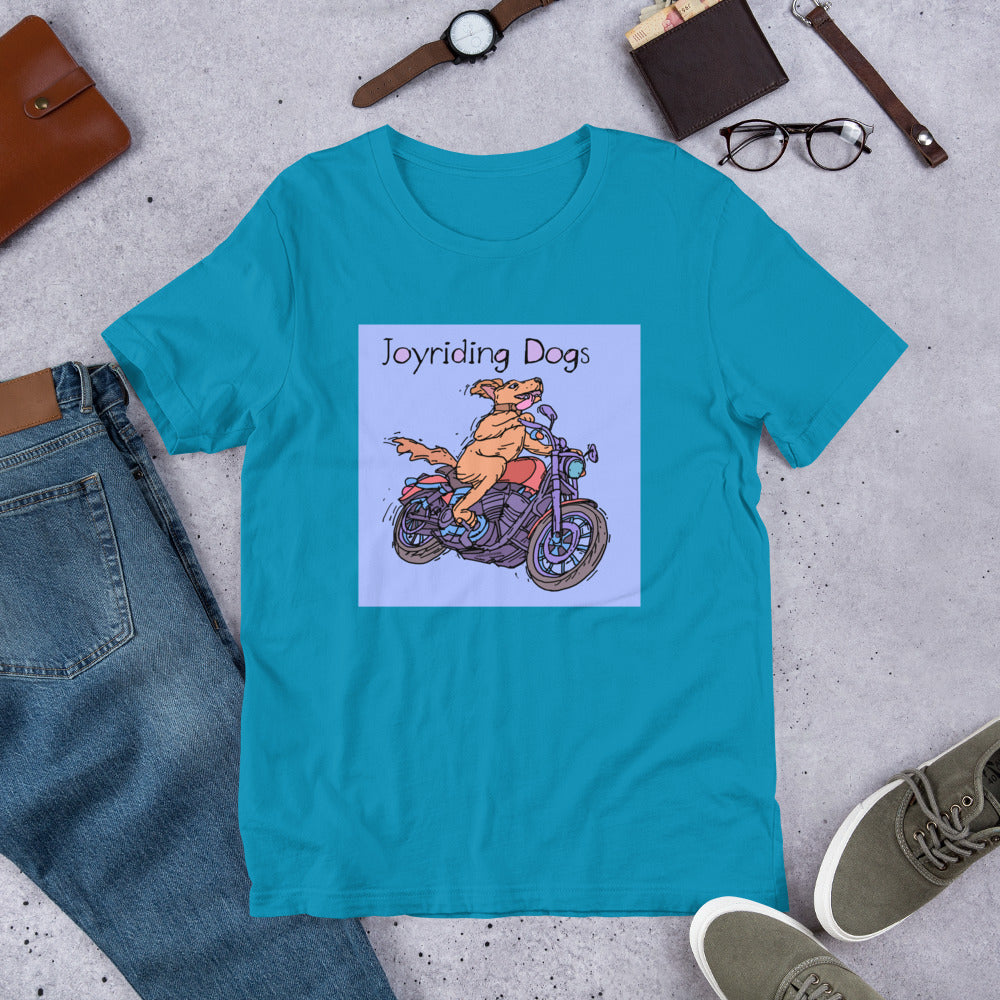 Joyriding Dogs - One Rider Red Motorcycle - Unisex t-shirt