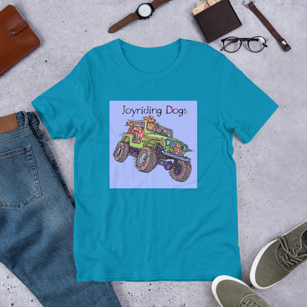 Joyriding Dogs - Green Jeep - Unisex t-shirt