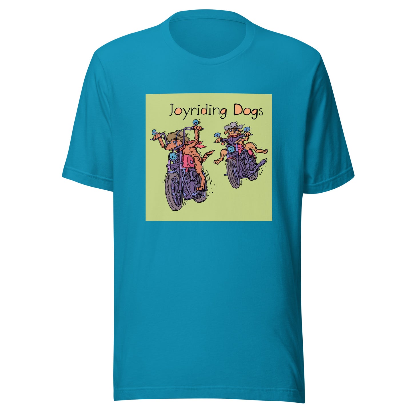 Cowboy Joyriding Dogs - Two Motorcycles - Unisex t-shirt