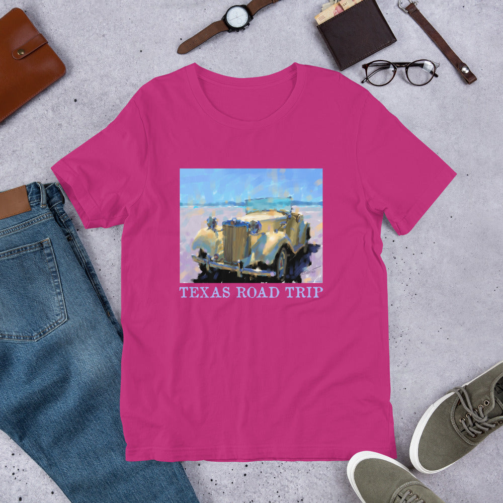 Texas Road Trip - MG - Light Font - Unisex t-shirt