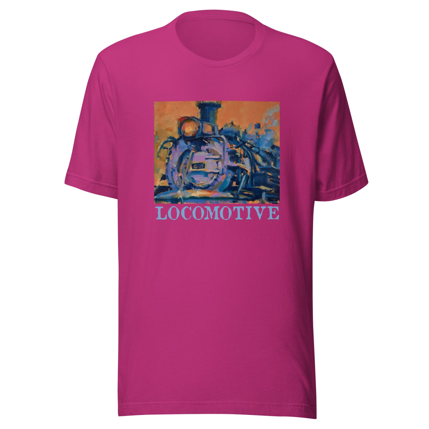 Engine 487 - Locomotive text - Unisex t-shirt