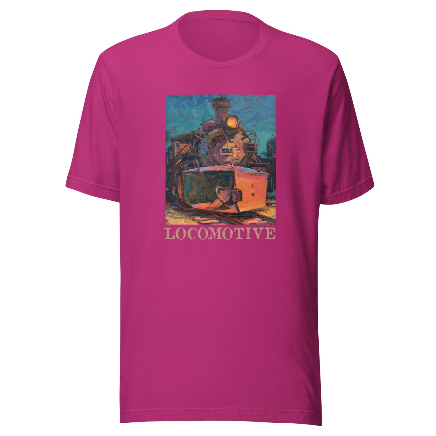 Cumbres Toltec Locomotive - text - Unisex t-shirt