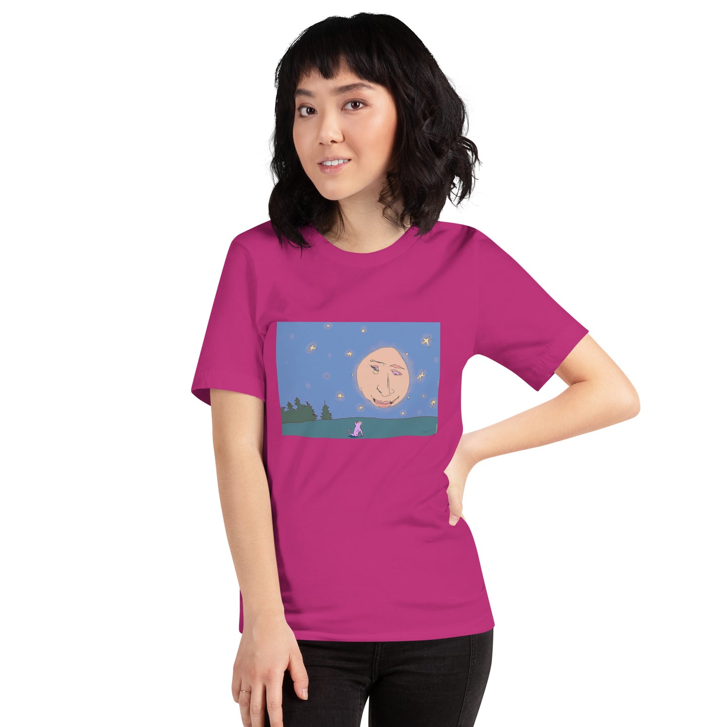 Quiet Conversation with the Moon - Unisex t-shirt
