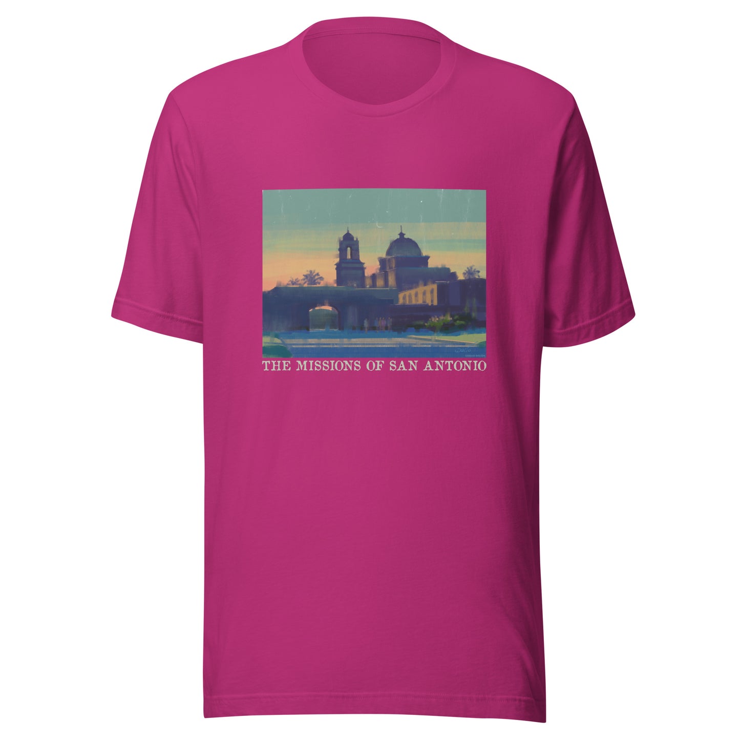 Missions of San Antonio - Light Font - Unisex t-shirt