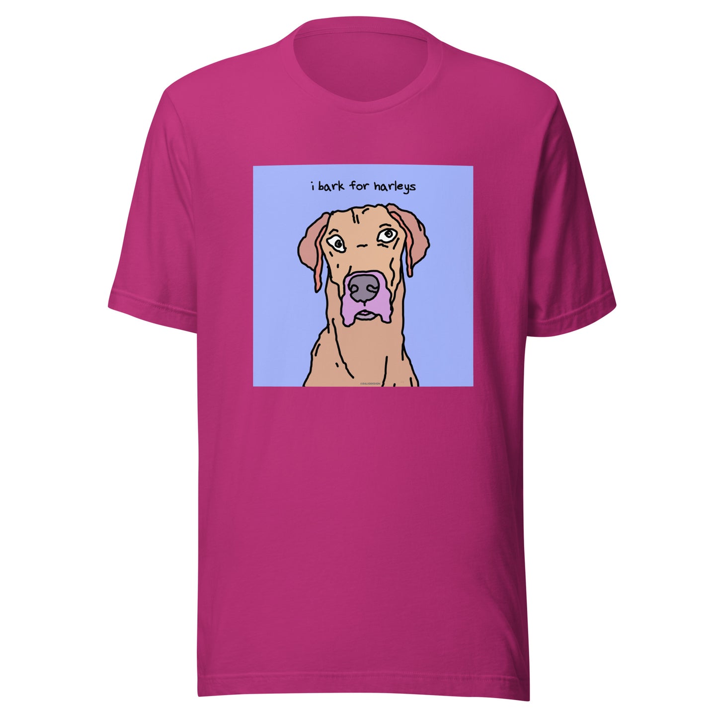 I Bark for Harleys - Unisex t-shirt