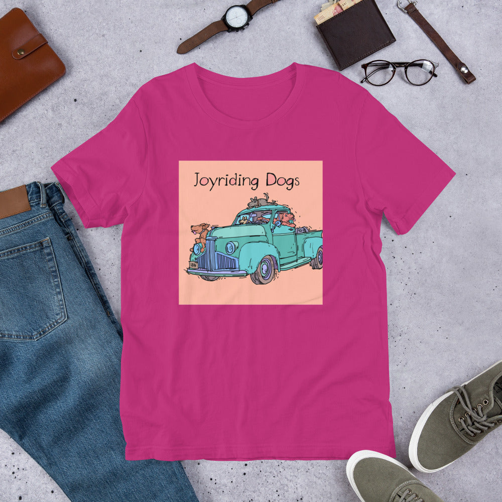 Joyriding Dogs - Green Pickup - Unisex t-shirt