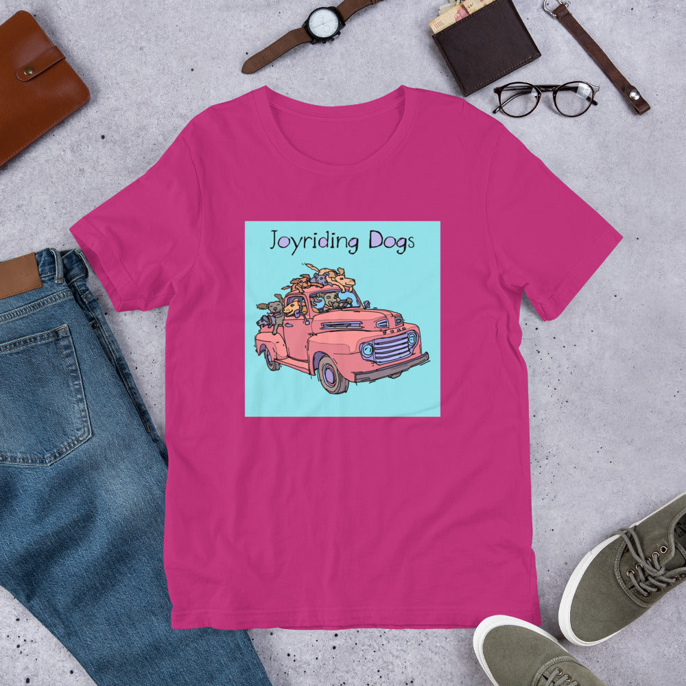 Joyriding Dogs - Red Pickup - Unisex t-shirt
