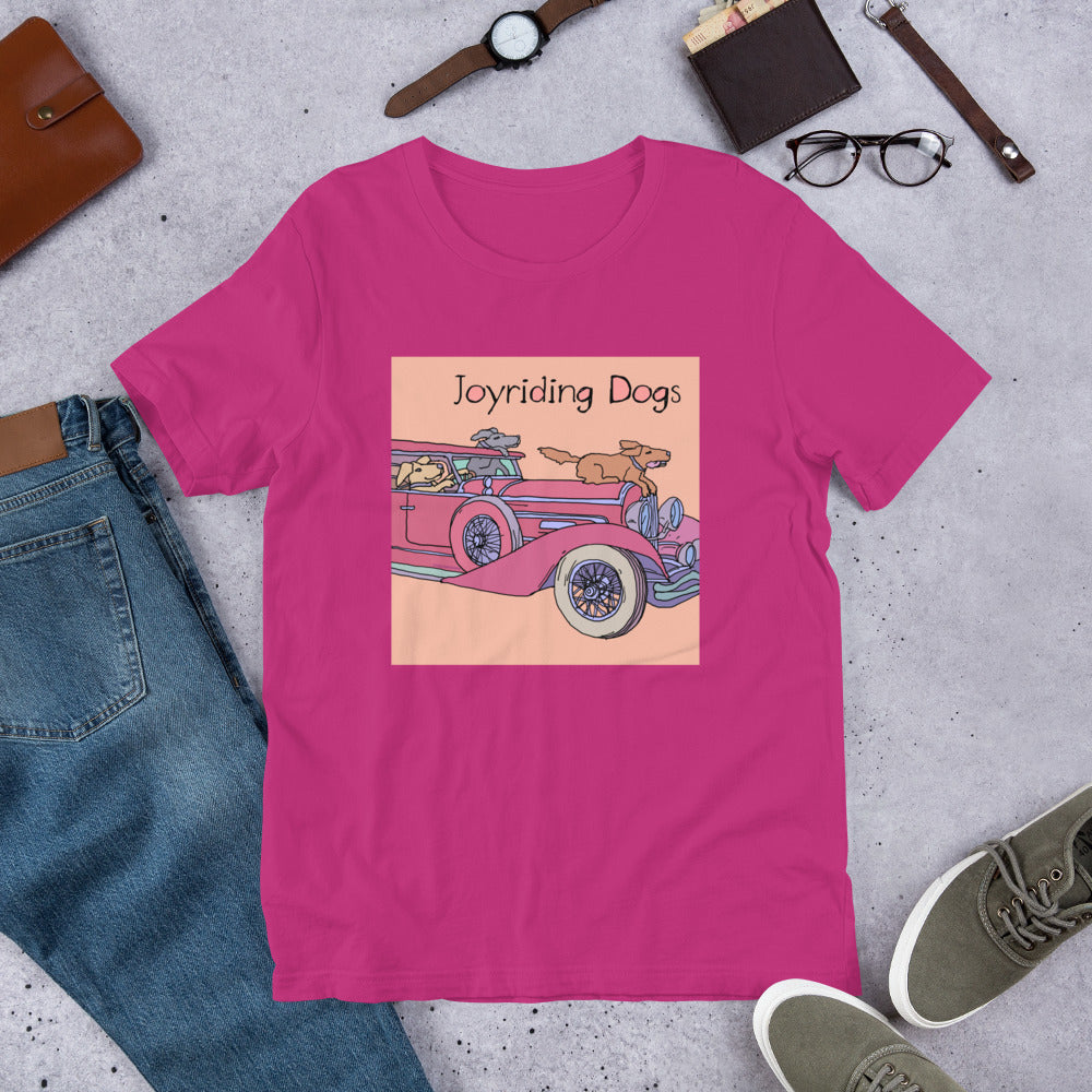 Joyriding Dogs - Red Duesenberg - Unisex t-shirt