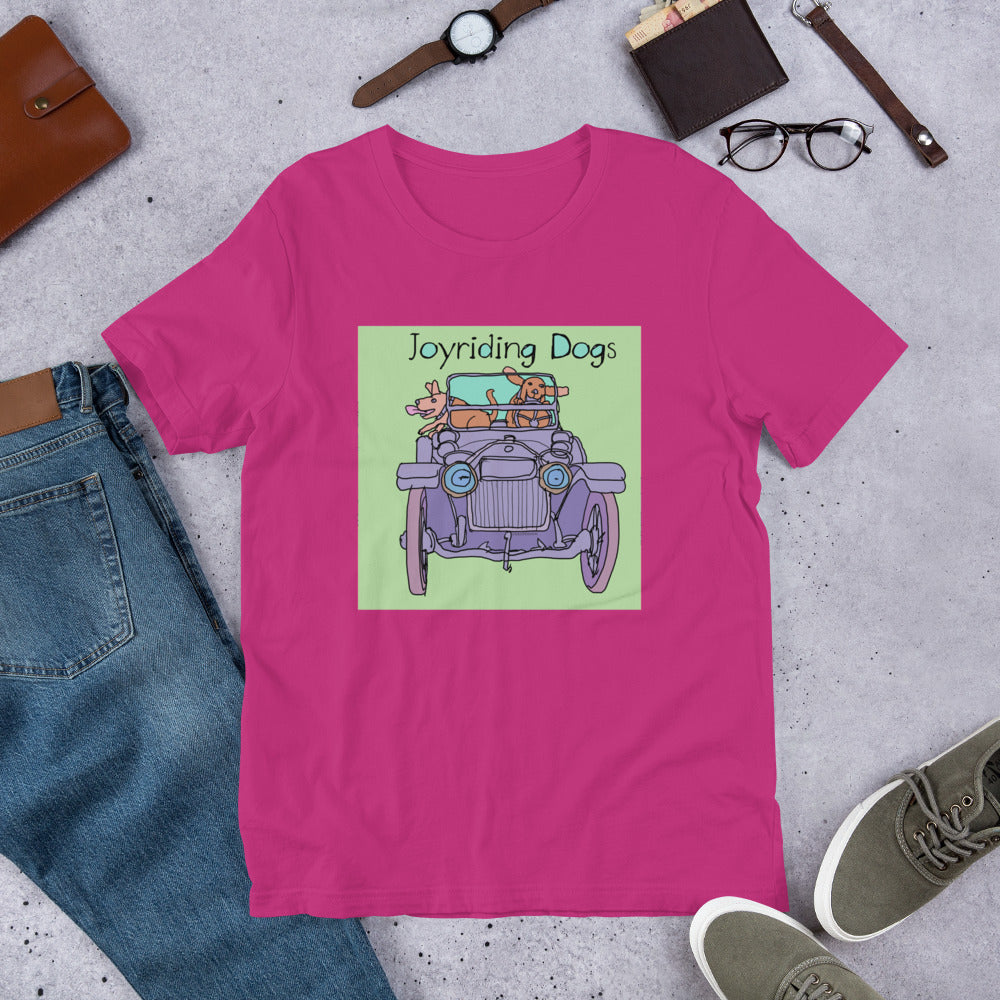 Joyriding Dogs - Violet Car - Unisex t-shirt