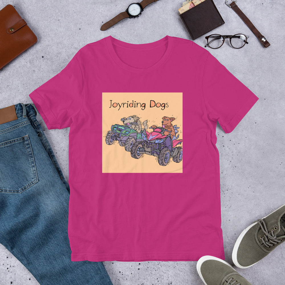 Joyriding Dogs - Two ATVs - Unisex t-shirt