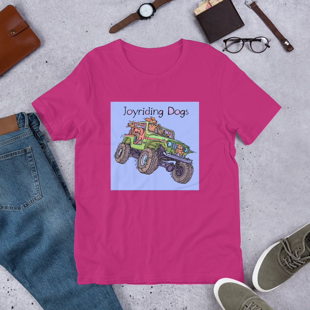 Joyriding Dogs - Green Jeep - Unisex t-shirt