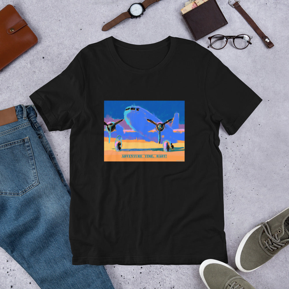 Adventure Time, Baby! - Blue/Yellow Airplane - Unisex t-shirt