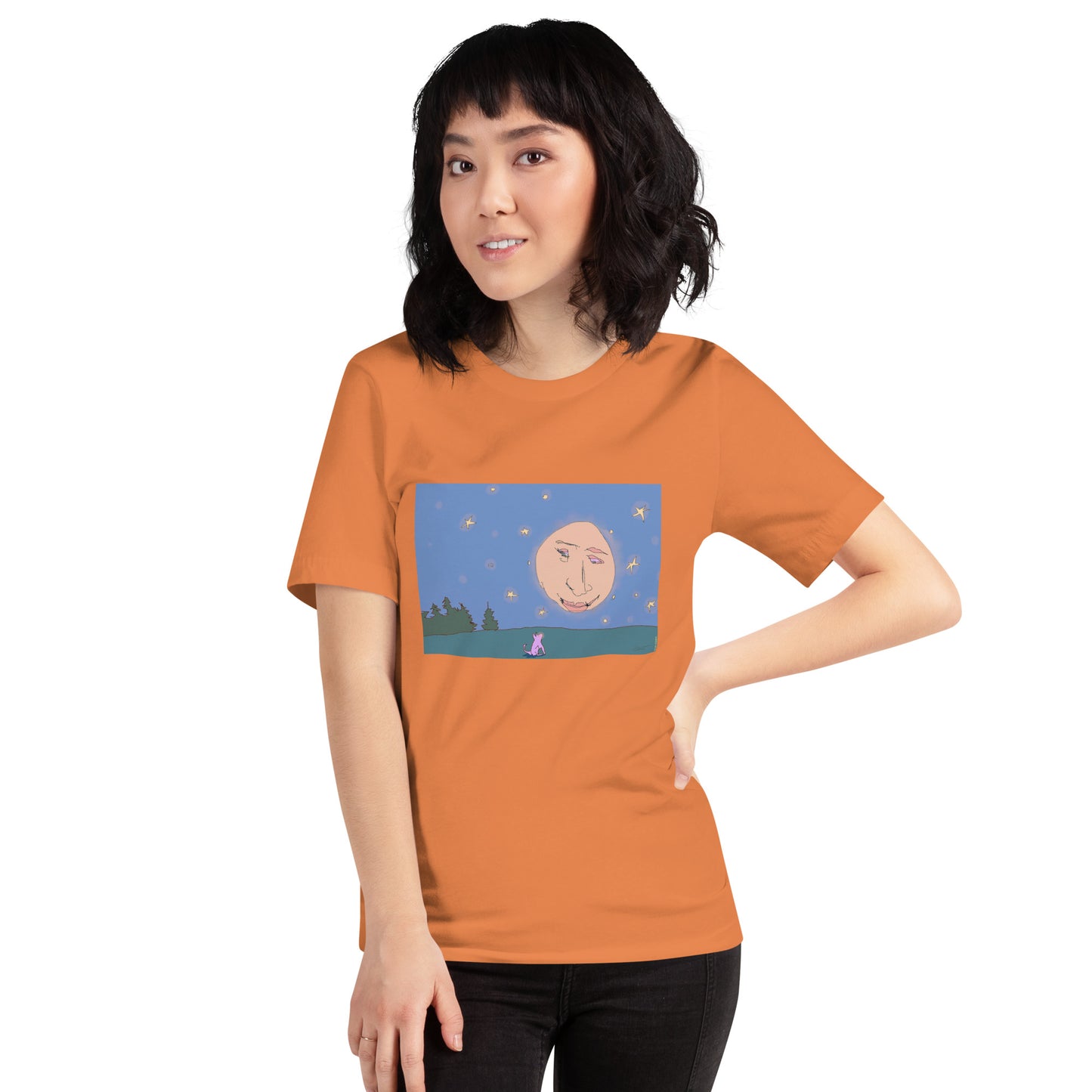 Quiet Conversation with the Moon - Unisex t-shirt