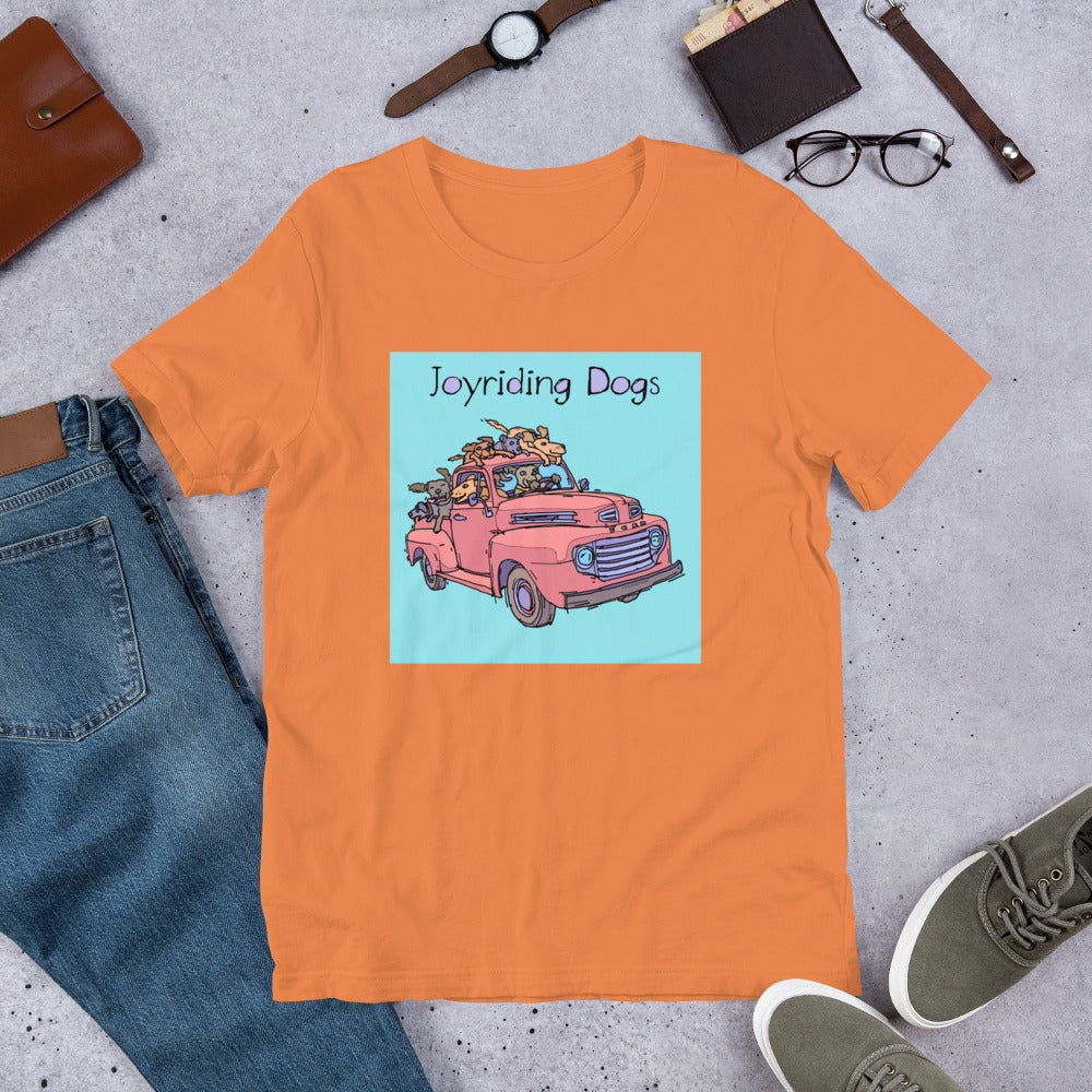 Joyriding Dogs - Red Pickup - Unisex t-shirt
