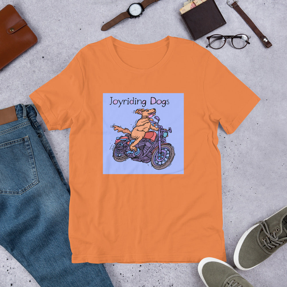 Joyriding Dogs - One Rider Red Motorcycle - Unisex t-shirt