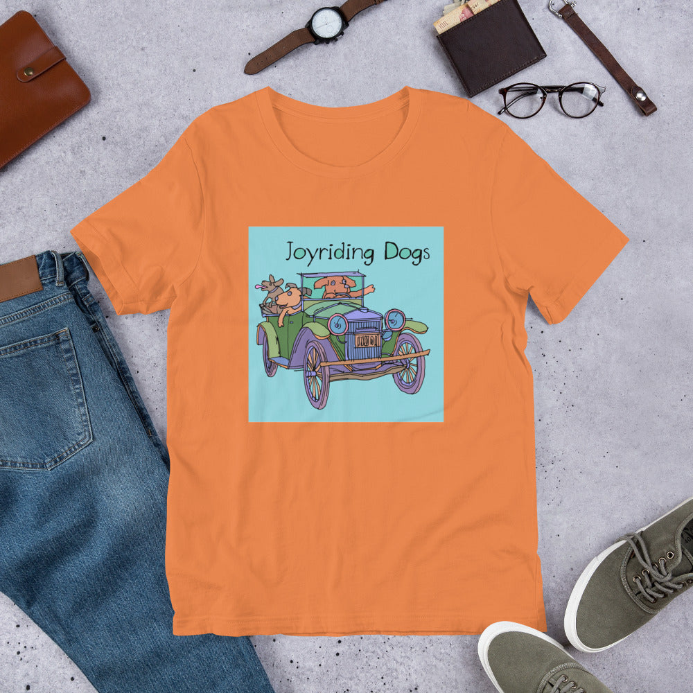 Joyriding Dogs - Green Car - Unisex t-shirt