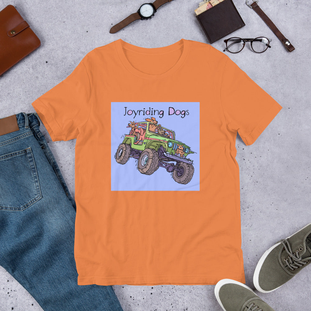 Joyriding Dogs - Green Jeep - Unisex t-shirt