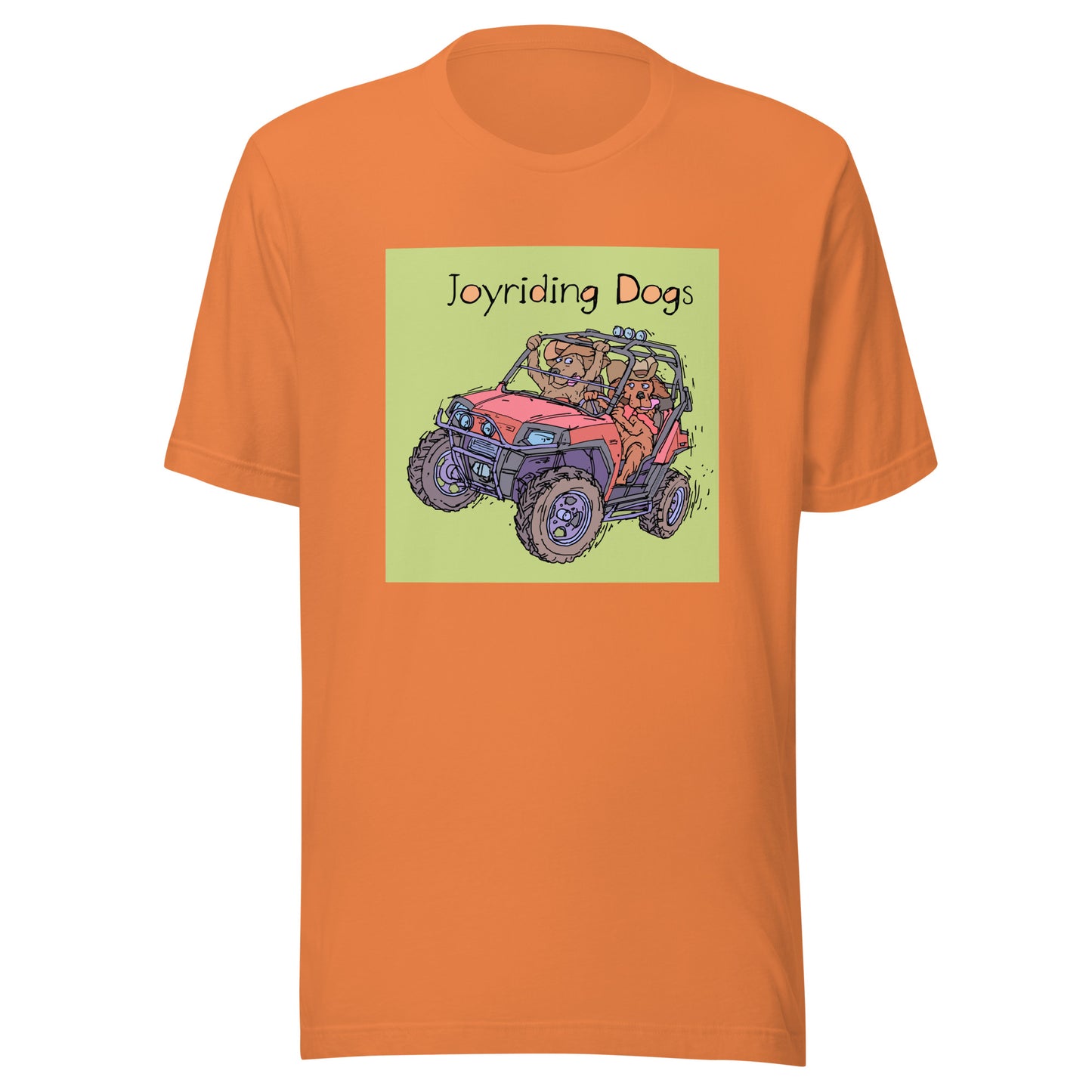 Cowboy Joiyriding Dogs - Two Riders in One Red ATV - Unisex t-shirt