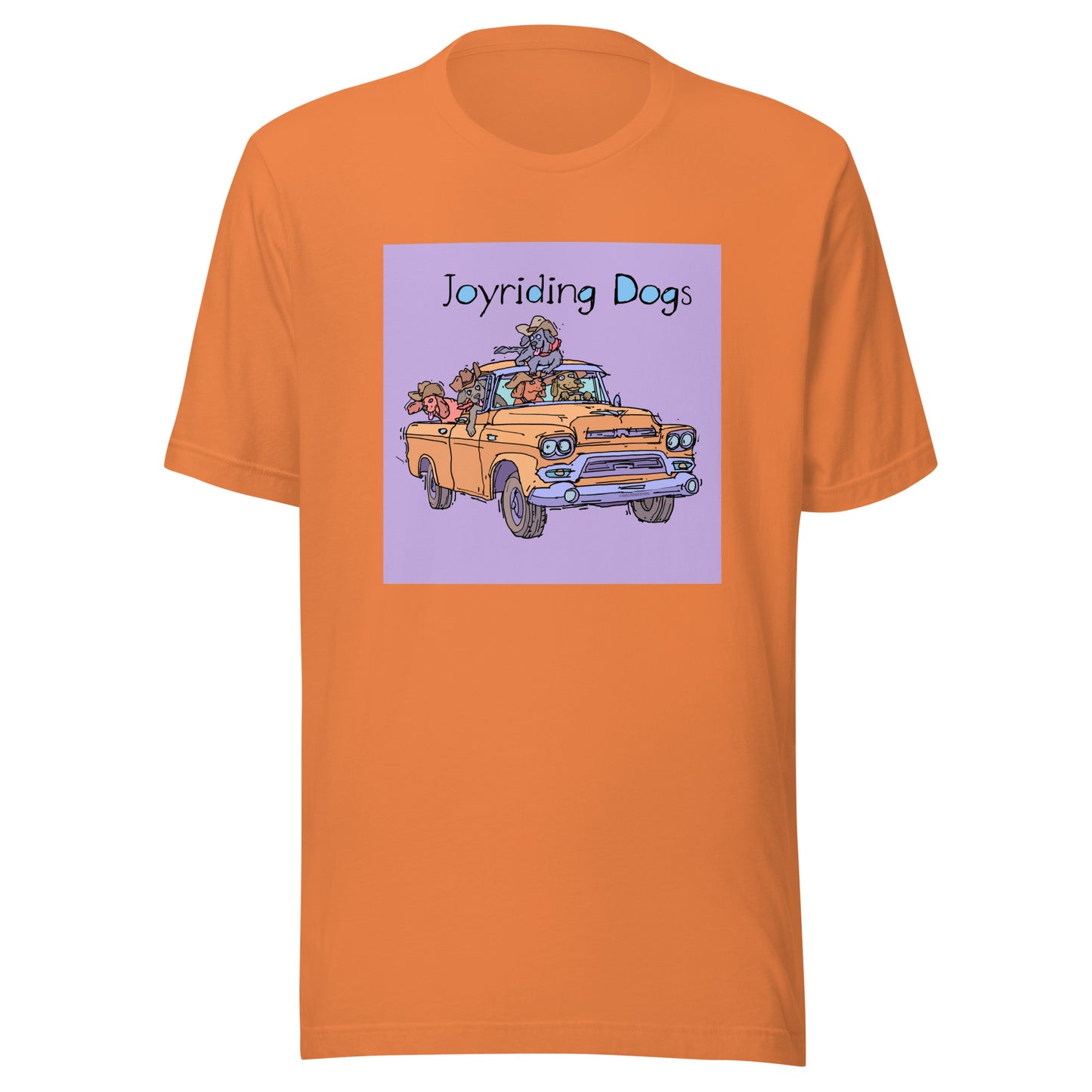 Cowboy Joyriding Dogs - Yellow Pickup - Unisex t-shirt