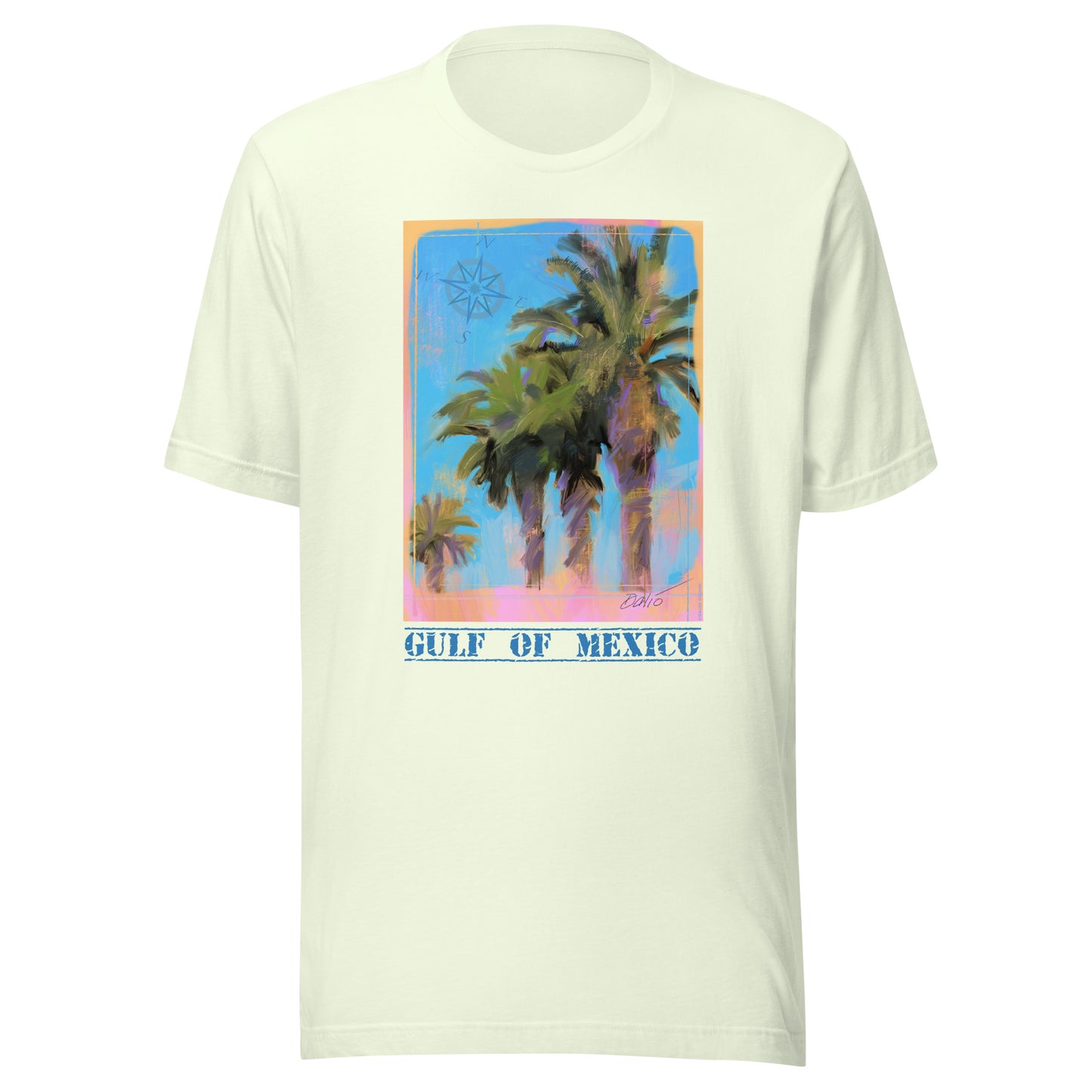 Gulf of Mexico - Palms - Dark Font - Unisex t-shirt