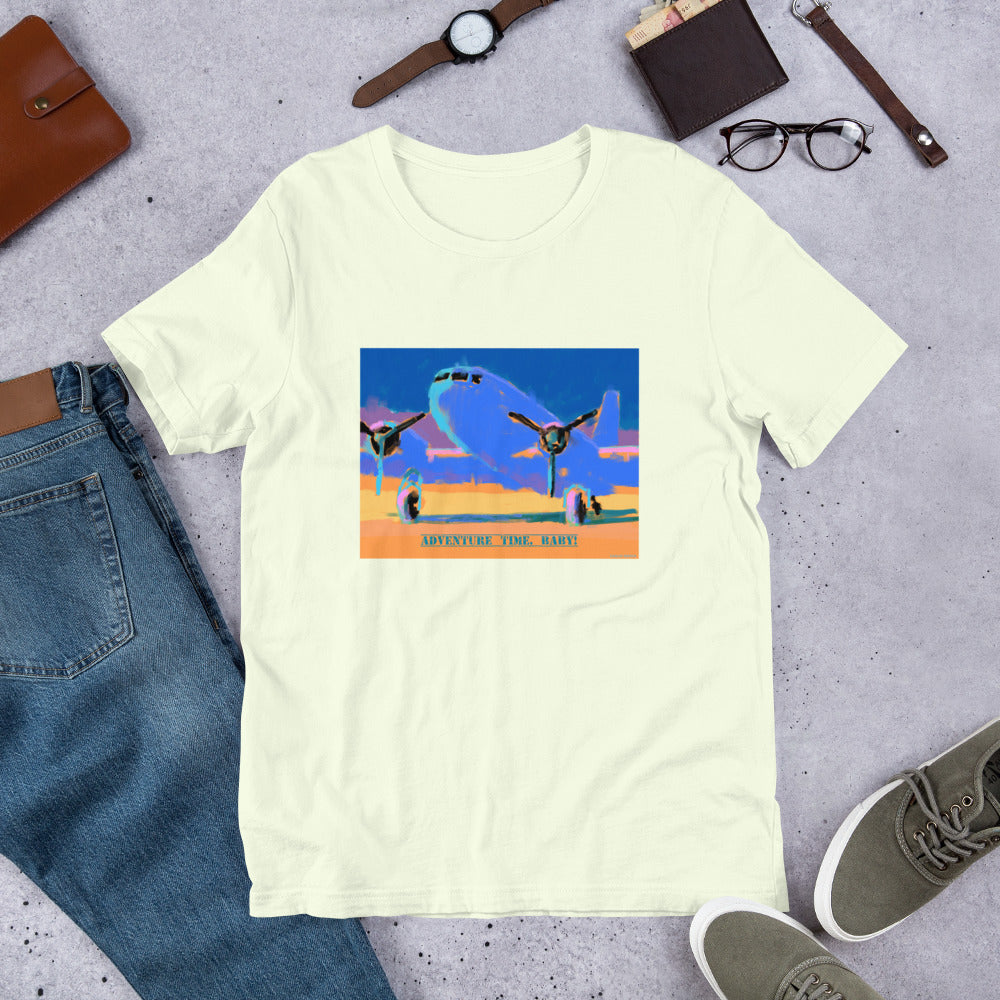 Adventure Time, Baby! - Blue/Yellow Airplane - Unisex t-shirt