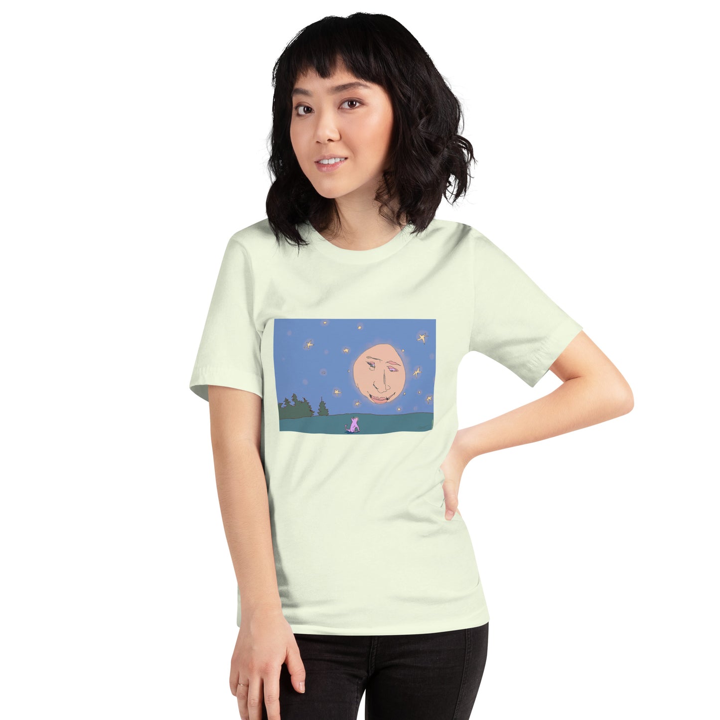 Quiet Conversation with the Moon - Unisex t-shirt