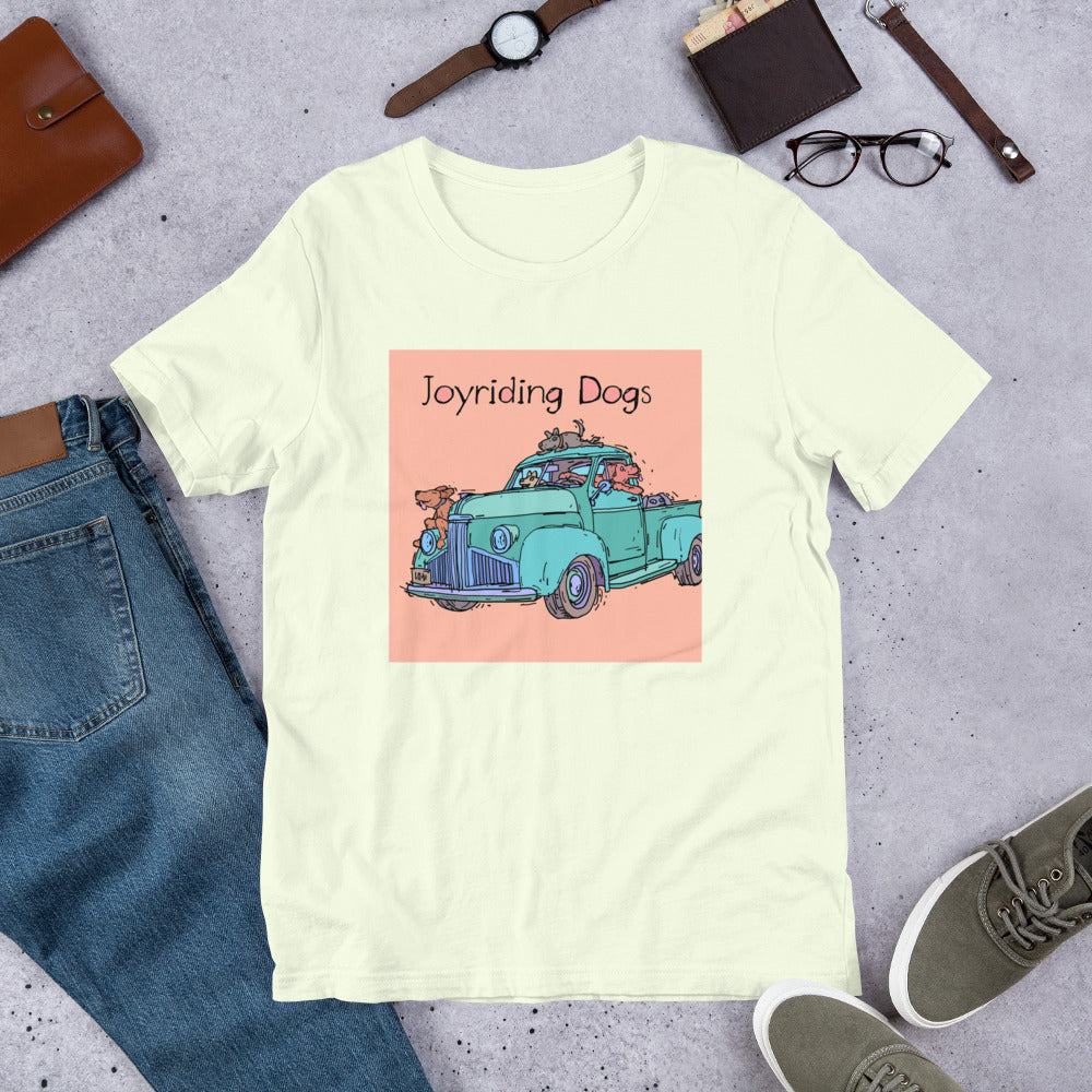 Joyriding Dogs - Green Pickup - Unisex t-shirt