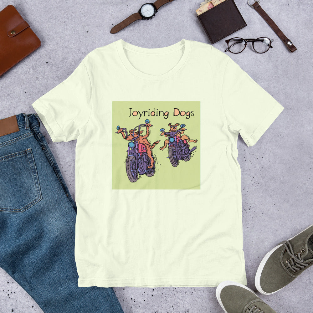 Joyriding Dogs - Two Motorcycles - Unisex t-shirt