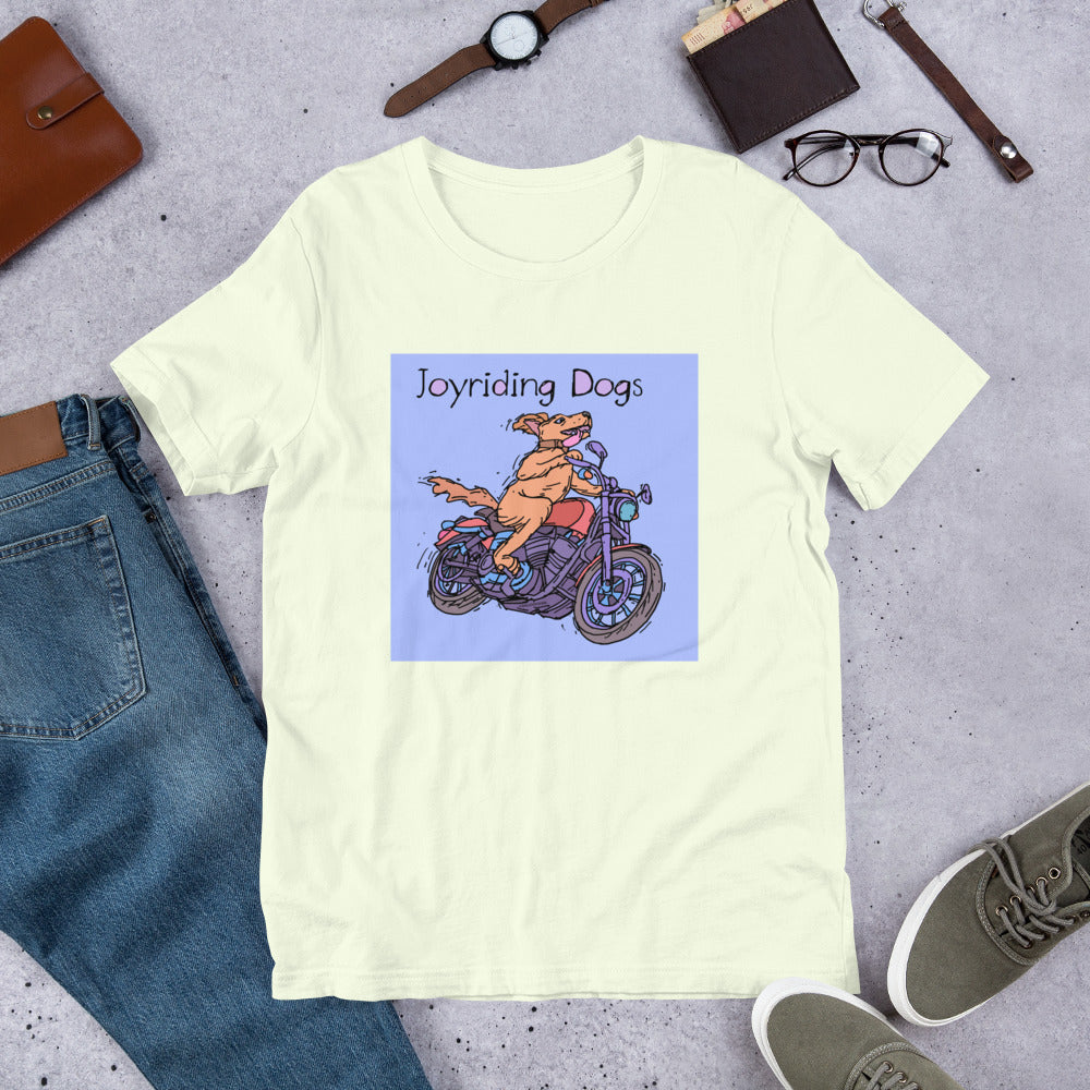 Joyriding Dogs - One Rider Red Motorcycle - Unisex t-shirt