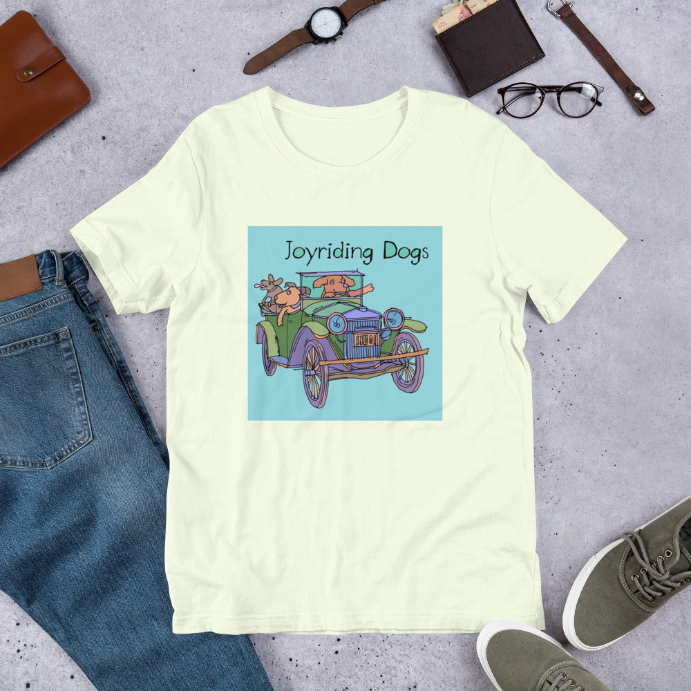 Joyriding Dogs - Green Car - Unisex t-shirt