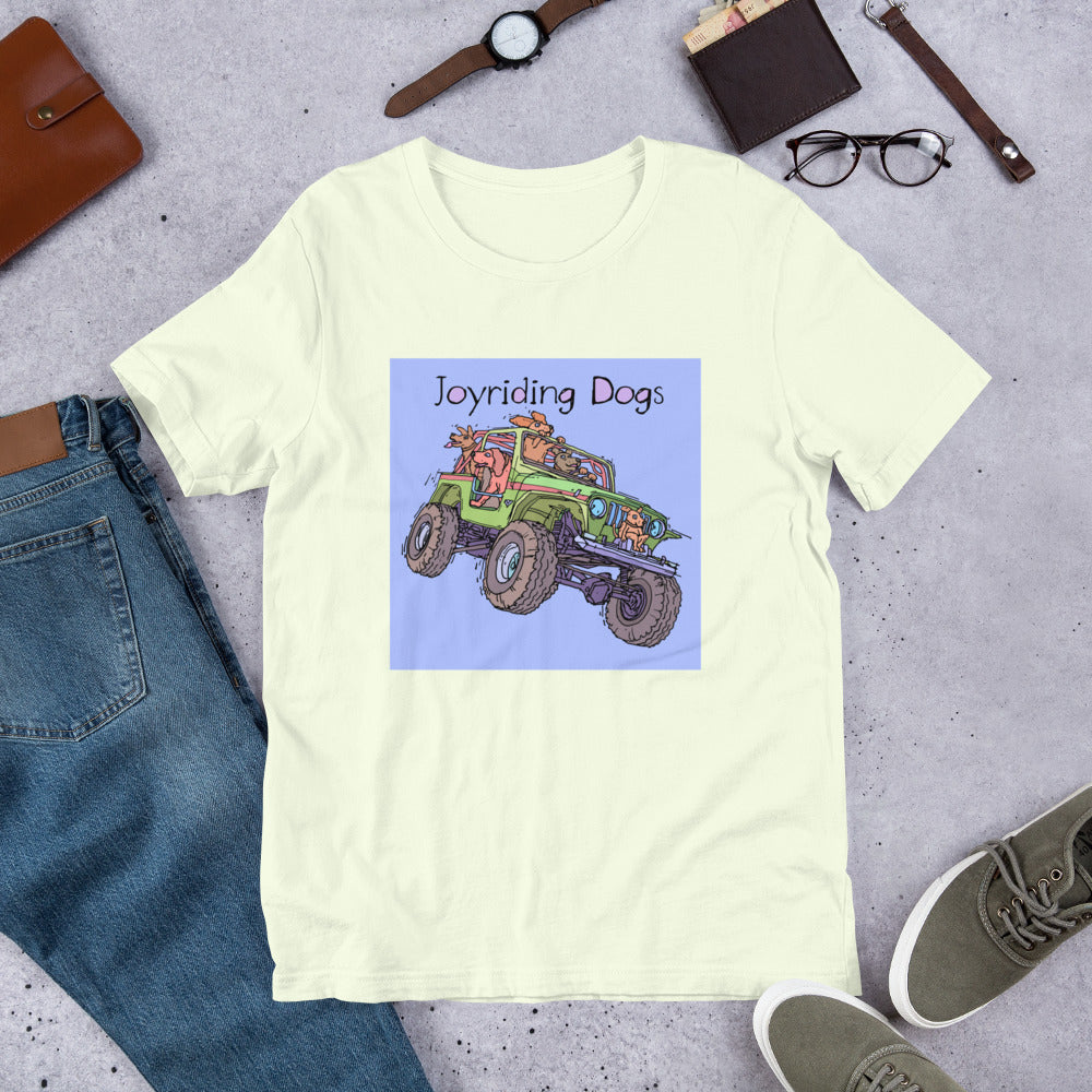 Joyriding Dogs - Green Jeep - Unisex t-shirt