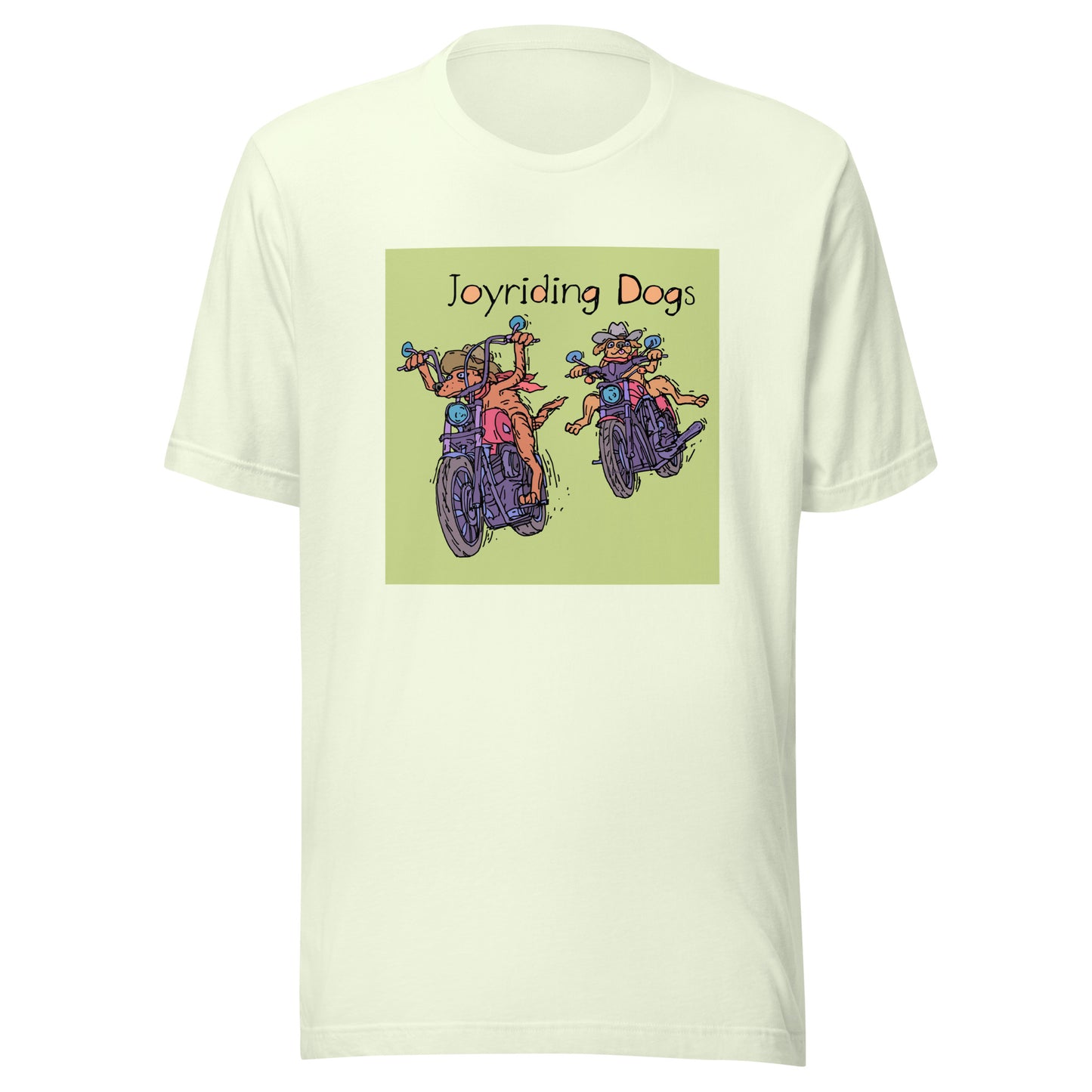 Cowboy Joyriding Dogs - Two Motorcycles - Unisex t-shirt