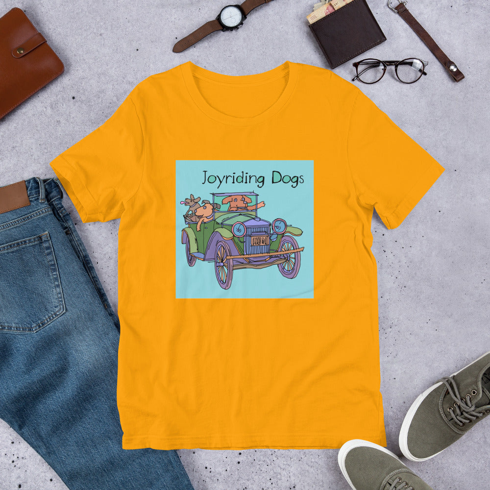 Joyriding Dogs - Green Car - Unisex t-shirt