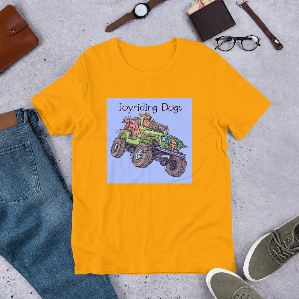 Joyriding Dogs - Green Jeep - Unisex t-shirt