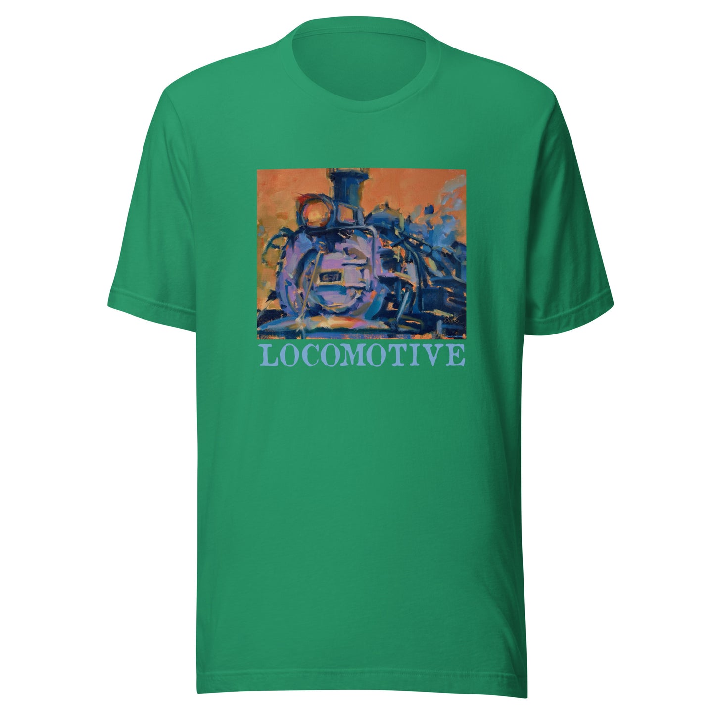 Engine 487 - Locomotive text - Unisex t-shirt