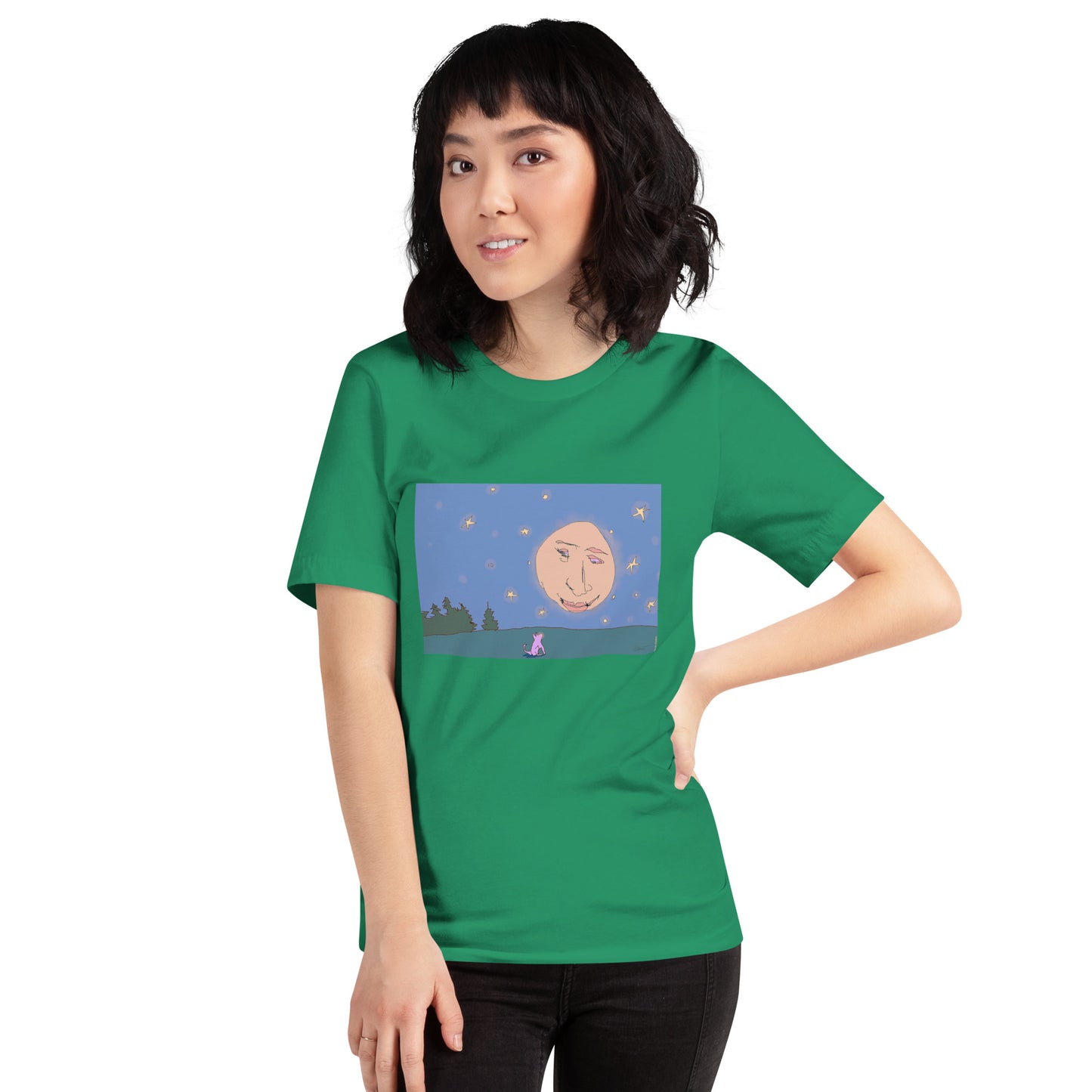 Quiet Conversation with the Moon - Unisex t-shirt