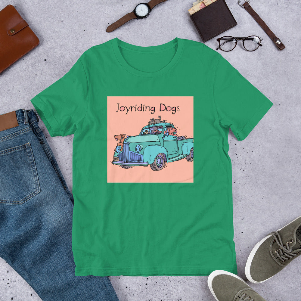 Joyriding Dogs - Green Pickup - Unisex t-shirt