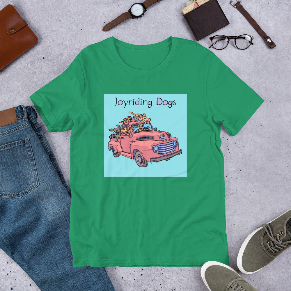 Joyriding Dogs - Red Pickup - Unisex t-shirt